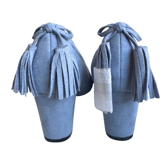 Comfortview Judy Blue Block Heel Pumps with Tassels Size 8.5W NEW - Picture 3 of 6